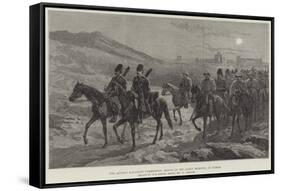 The Afghan Boundary Commission, March in the Early Morning, in Persia-William 'Crimea' Simpson-Framed Stretched Canvas