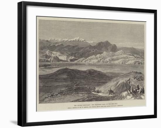 The Afghan Boundary, the Nialsheni Pass, on the Heri-Rud-William 'Crimea' Simpson-Framed Giclee Print