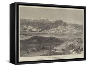 The Afghan Boundary, the Nialsheni Pass, on the Heri-Rud-William 'Crimea' Simpson-Framed Stretched Canvas