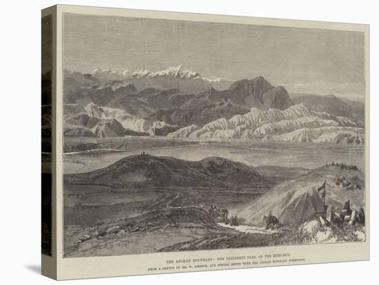 The Afghan Boundary, the Nialsheni Pass, on the Heri-Rud-William 'Crimea' Simpson-Stretched Canvas