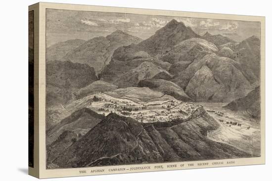 The Afghan Campaign, Jugdulluck Fort, Scene of the Recent Ghilzai Raids-William Henry James Boot-Stretched Canvas