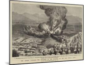 The Afghan Campaign, the Explosion of the Magazine at the Bala Hissar, Cabul-null-Mounted Giclee Print