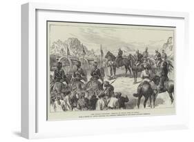 The Afghan Frontier, Arrival of Indian Guns at Herat-null-Framed Giclee Print