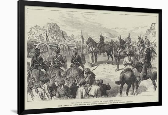 The Afghan Frontier, Arrival of Indian Guns at Herat-null-Framed Giclee Print