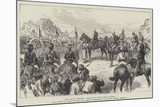 The Afghan Frontier, Arrival of Indian Guns at Herat-null-Mounted Premium Giclee Print
