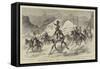 The Afghan War, a Dak, or Post, in the Khyber Pass-null-Framed Stretched Canvas