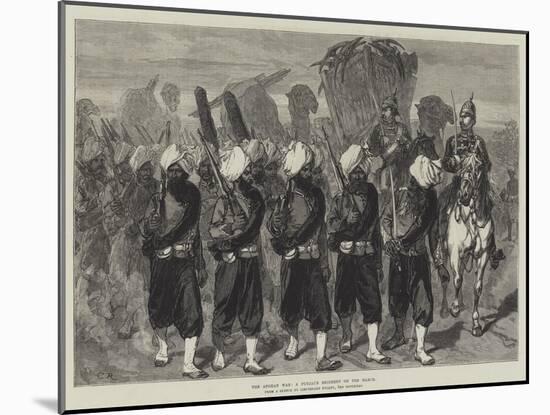 The Afghan War, a Punjaub Regiment on the March-Charles Robinson-Mounted Giclee Print
