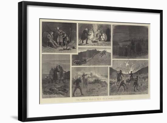 The Afghan War, a Raid on a Cave Village-John Charles Dollman-Framed Giclee Print