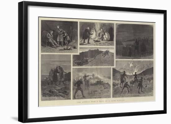 The Afghan War, a Raid on a Cave Village-John Charles Dollman-Framed Giclee Print