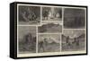 The Afghan War, a Raid on a Cave Village-John Charles Dollman-Framed Stretched Canvas