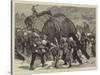 The Afghan War, an Elephant Battery Advancing to the Front-Joseph Nash-Stretched Canvas