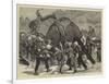 The Afghan War, an Elephant Battery Advancing to the Front-Joseph Nash-Framed Giclee Print