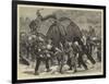 The Afghan War, an Elephant Battery Advancing to the Front-Joseph Nash-Framed Giclee Print