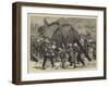 The Afghan War, an Elephant Battery Advancing to the Front-Joseph Nash-Framed Giclee Print