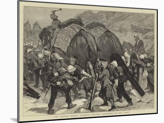 The Afghan War, an Elephant Battery Advancing to the Front-Joseph Nash-Mounted Giclee Print