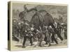 The Afghan War, an Elephant Battery Advancing to the Front-Joseph Nash-Stretched Canvas