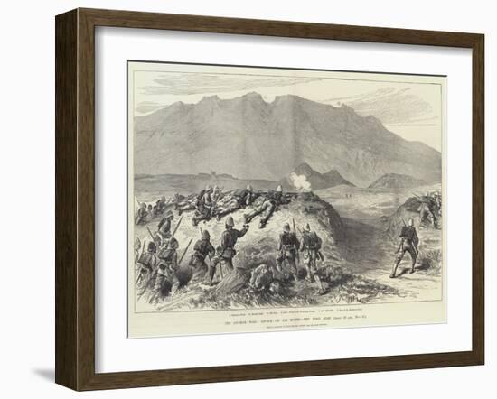 The Afghan War, Attack on Ali Musjid, the First Shot-William 'Crimea' Simpson-Framed Giclee Print