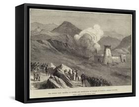 The Afghan War, Blowing Up Towers and Destruction of Village of Kassaba, Afreedi Country-null-Framed Stretched Canvas