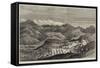 The Afghan War, British Camp at Pezwan-null-Framed Stretched Canvas