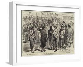 The Afghan War, Decorating a Native Soldier with the Order of British India, at Khelat-I-Ghilzai-null-Framed Giclee Print