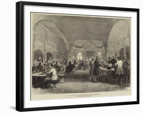 The Afghan War, Head-Quarters Mess at Dakka, 27 November-null-Framed Giclee Print