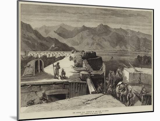 The Afghan War, Interior of the Fort at Dakka-null-Mounted Giclee Print