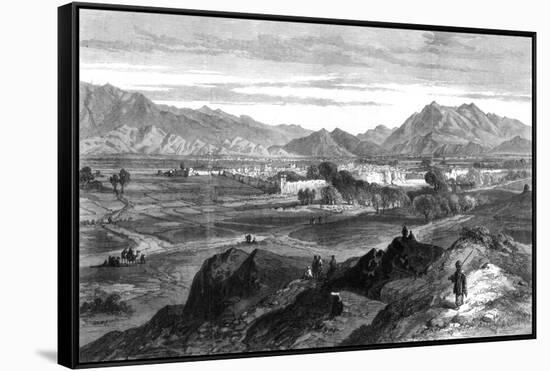 The Afghan War: Jalalabad from Piper's Hill, Afghanistan, 1879-null-Framed Stretched Canvas