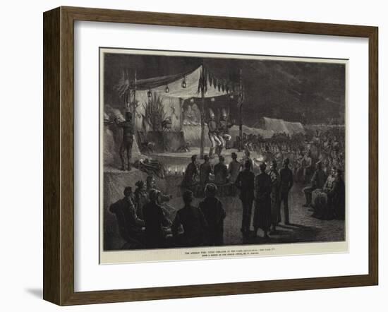 The Afghan War, Lyric Theatre in the Camp, Jellalabad-null-Framed Giclee Print