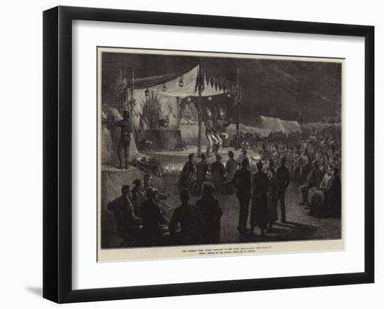 The Afghan War, Lyric Theatre in the Camp, Jellalabad-null-Framed Giclee Print