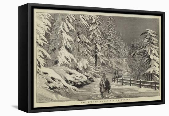 The Afghan War, Simla in Winter-null-Framed Stretched Canvas