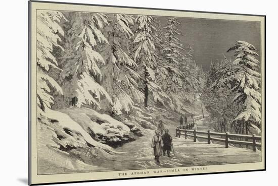 The Afghan War, Simla in Winter-null-Mounted Giclee Print