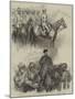 The Afghan War, Sketches at a Review at Gundamuck-William 'Crimea' Simpson-Mounted Giclee Print