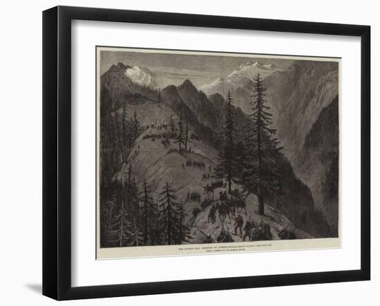 The Afghan War, Storming of Afreedi Sungas, Bazar Valley-null-Framed Giclee Print