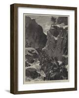 The Afghan War, the 10th Bengal Lancers in the Jugdulluk Pass-null-Framed Giclee Print