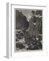 The Afghan War, the 10th Bengal Lancers in the Jugdulluk Pass-null-Framed Giclee Print