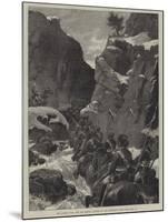 The Afghan War, the 10th Bengal Lancers in the Jugdulluk Pass-null-Mounted Giclee Print