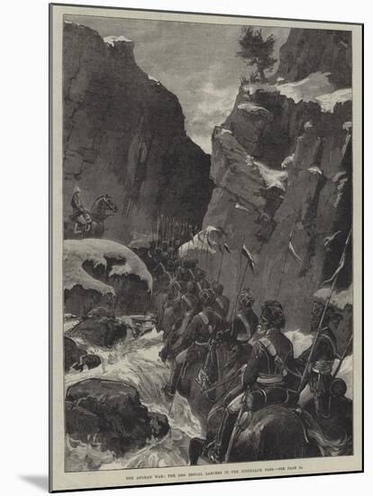 The Afghan War, the 10th Bengal Lancers in the Jugdulluk Pass-null-Mounted Giclee Print