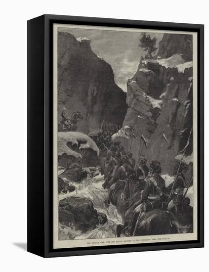 The Afghan War, the 10th Bengal Lancers in the Jugdulluk Pass-null-Framed Stretched Canvas