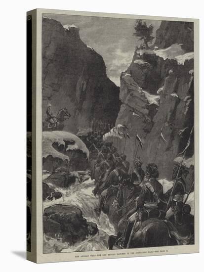 The Afghan War, the 10th Bengal Lancers in the Jugdulluk Pass-null-Stretched Canvas