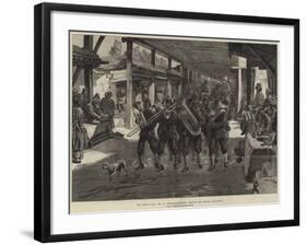 The Afghan War, the 4th Goorkhas Marching Through the Bazaar, Jellalabad-William Heysham Overend-Framed Giclee Print