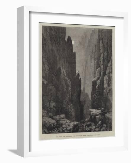 The Afghan War, the Chunari Pass Through the Khoord Cabul Range-Samuel Read-Framed Giclee Print