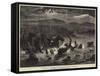 The Afghan War, the Disaster to the 10th Hussars in the Cabul River-null-Framed Stretched Canvas