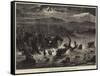 The Afghan War, the Disaster to the 10th Hussars in the Cabul River-null-Framed Stretched Canvas