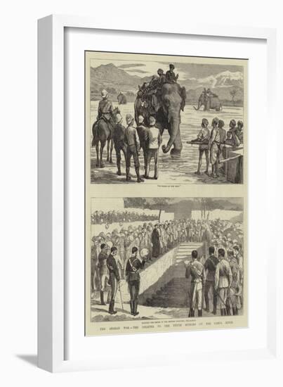 The Afghan War, the Disaster to the Tenth Hussars on the Cabul River-null-Framed Giclee Print