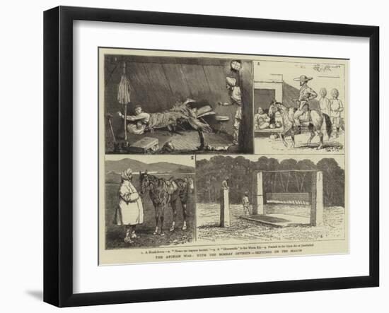 The Afghan War, with the Bombay Division, Sketches on the March-Alfred Chantrey Corbould-Framed Giclee Print