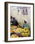 The African Market in the Old City of Praia on the Plateau, Praia, Santiago, Cape Verde Islands-R H Productions-Framed Photographic Print