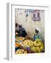 The African Market in the Old City of Praia on the Plateau, Praia, Santiago, Cape Verde Islands-R H Productions-Framed Photographic Print