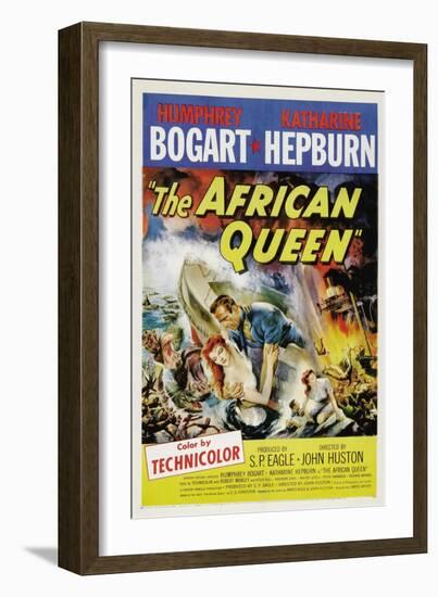 The African Queen, 1951, Directed by John Huston-null-Framed Giclee Print