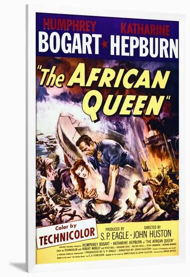 The African Queen - Movie Poster Reproduction-null-Framed Photo