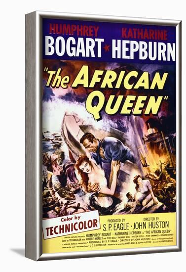 The African Queen - Movie Poster Reproduction-null-Framed Photo